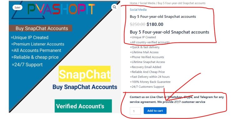 Buy snapchat Accounts